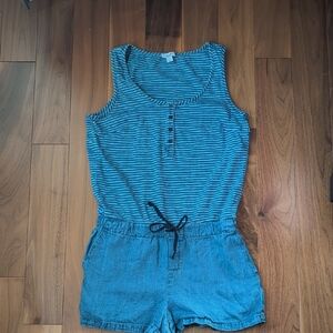 Splendid Blue Striped Romper